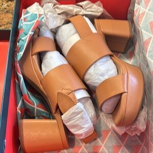 Aerosoles Camera Sandal Nude Leather 6